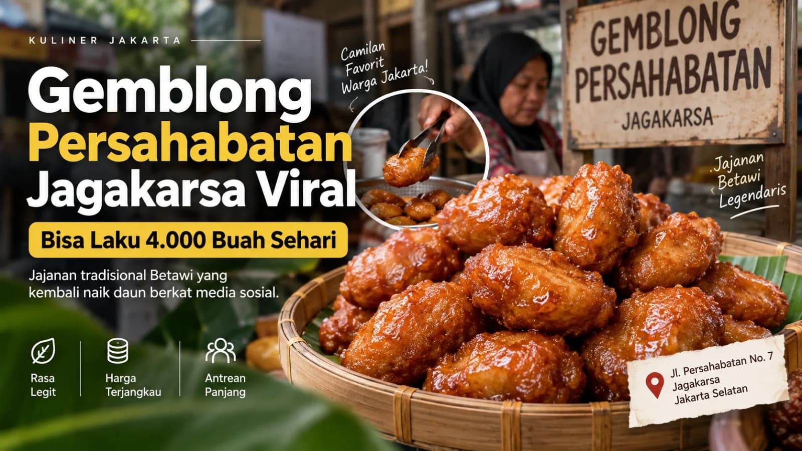 Kisah Sukses Gemblong Persahabatan: Pelajaran Berharga dari Jajanan Tradisional yang Viral dan Tembus 4.000 Buah Sehari